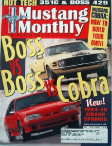 MUSTANG MONTHLY 1996 NOV - DETAILING A BOSS 429 'S'